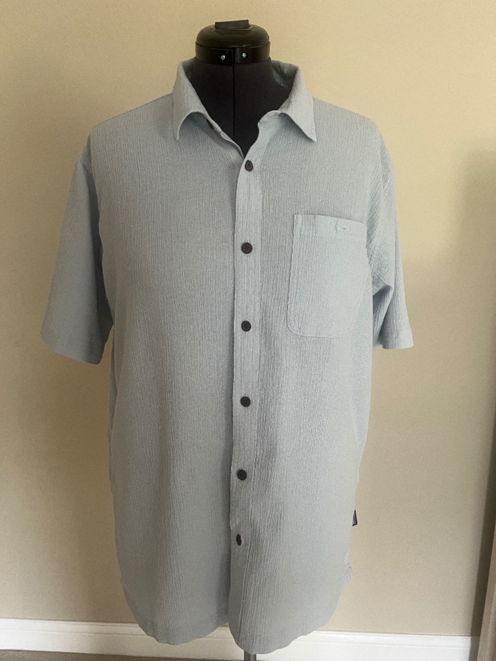 Patagonia Button Up Shirt Men's Large Light Gray
